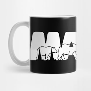 Mama Bear T-shirt White Mug